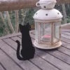 Silueta de Gato Decorativa en Acero | Blanco o Negro - Diseño Minimalista