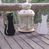 Silueta de Gato Decorativa en Acero | Blanco o Negro - Diseño Minimalista
