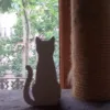 Silueta de Gato Decorativa en Acero | Blanco o Negro - Diseño Minimalista