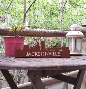 Skyline Decorativo – St. Louis, Jacksonville o Seattle en colores elegantes